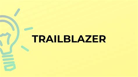 trailblazer meaning